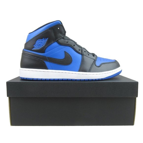 Jordan Other - Air Jordan 1 Mid  Sneakers Mens Size 13 Royal Blue Black White NEW